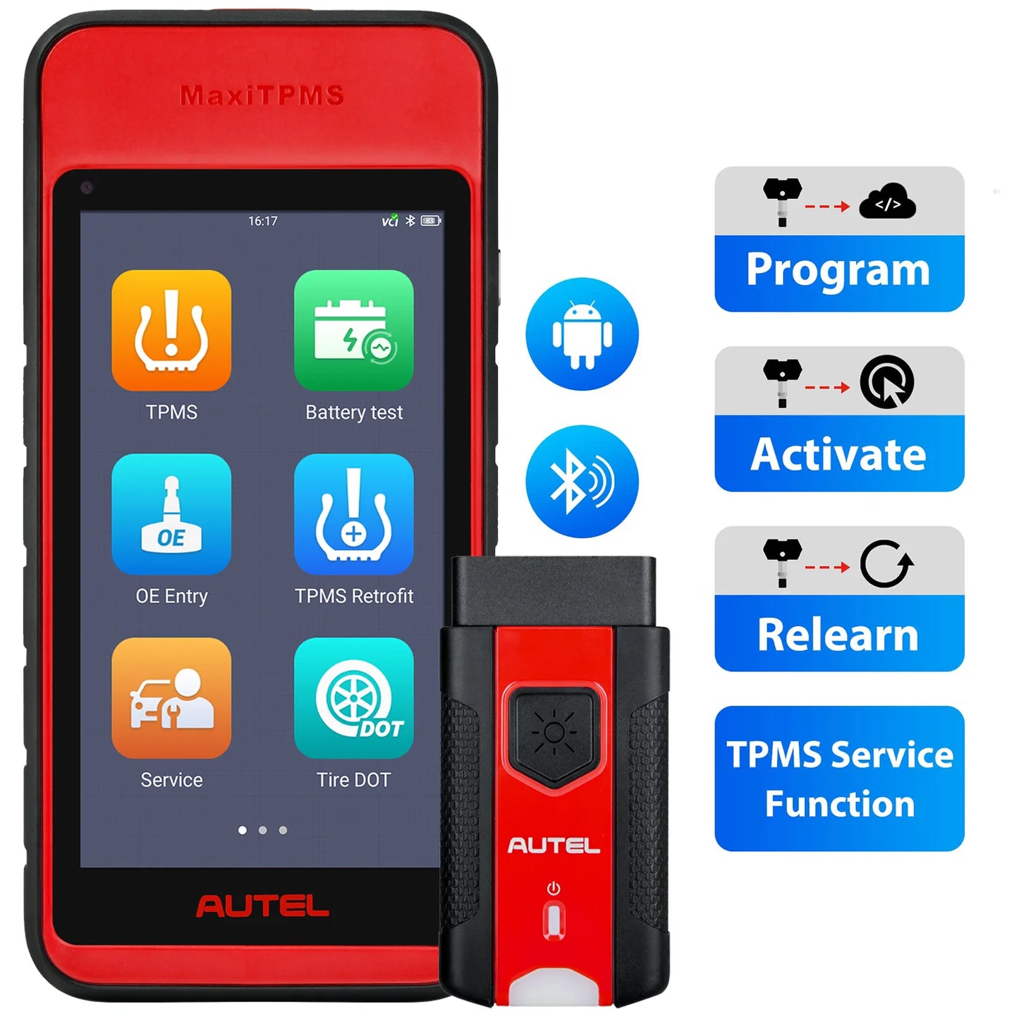 Autel MaxiTPMS ITS600 TPMS Relearn Tool, TPMS Programming Tool Activate/Relearn All Sensors