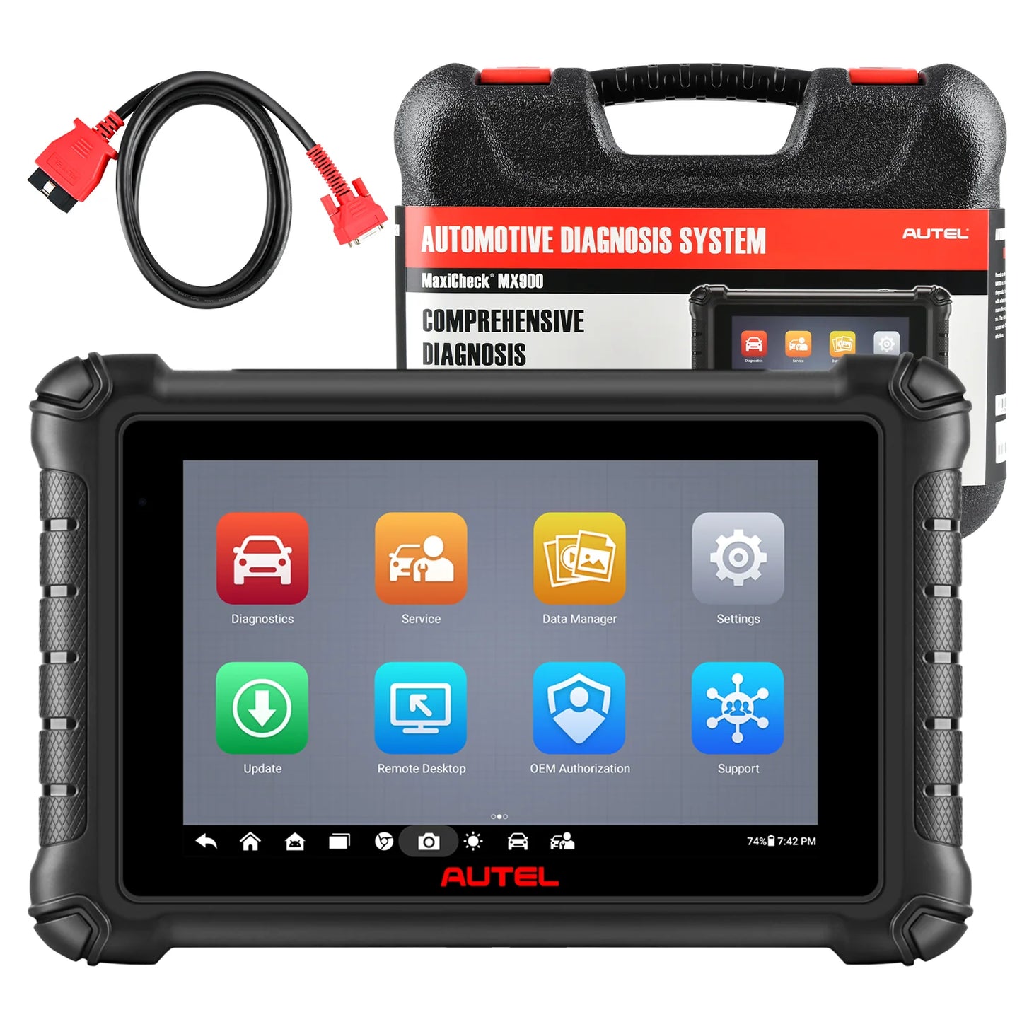 Autel MaxiCheck MX900 Bi-Directional Control All System Diagnostic Scanner, DoIP/CAN FD, Read/Clear Code, 40+ Service
