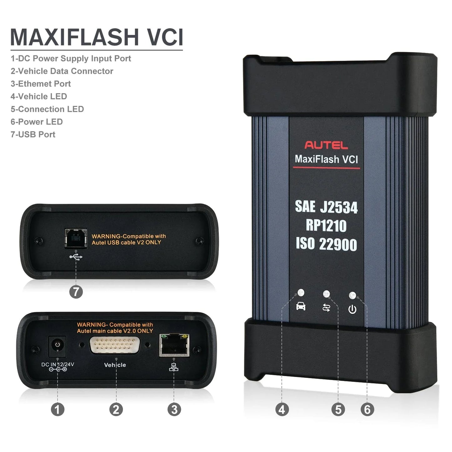 Autel MaxiCOM Ultra Lite All System Diagnostic Scanner with Topology Mapping and J2534 ECU Programming Tool with Free MV108S