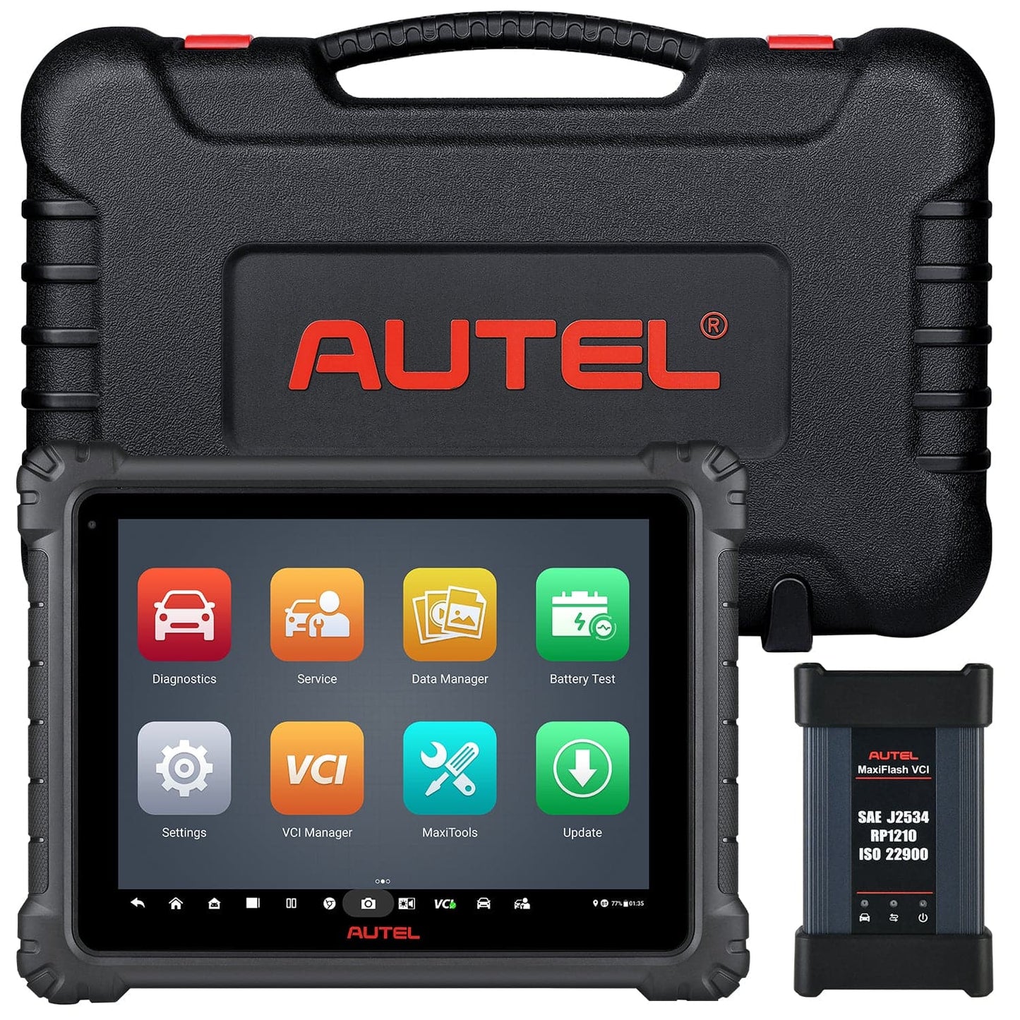 Autel MaxiCOM Ultra Lite All System Diagnostic Scanner with Topology Mapping and J2534 ECU Programming Tool with Free MV108S