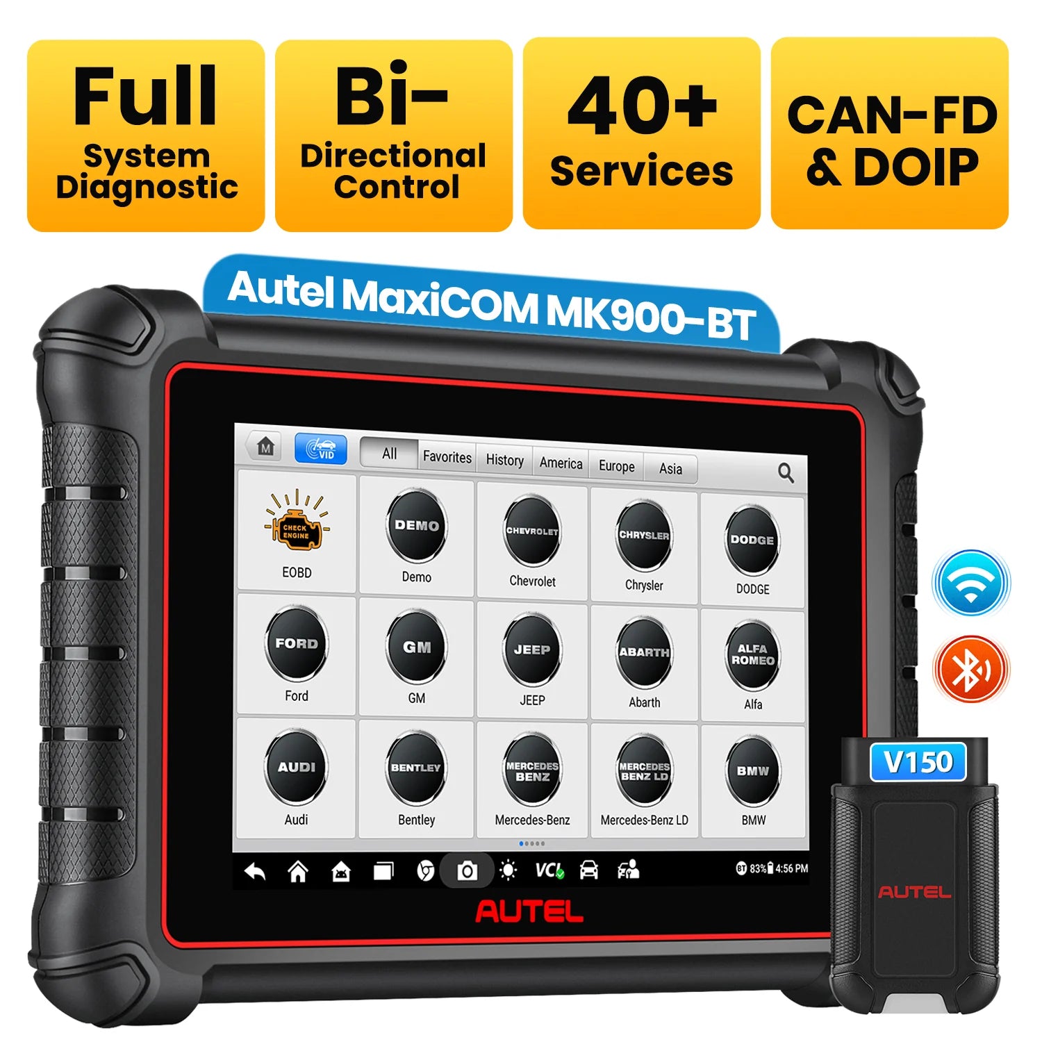 Autel Maxisys MS906 Pro Car Diagnostic Scan Tool with Advanced ECU Coding OBD2/OBD1 Bi-Directional 40+ Service Autel Maxisys MS906 Pro Car Diagnostic Scan Tool with Advanced ECU Coding OBD2/OBD1 Bi-Directional 40+ Service