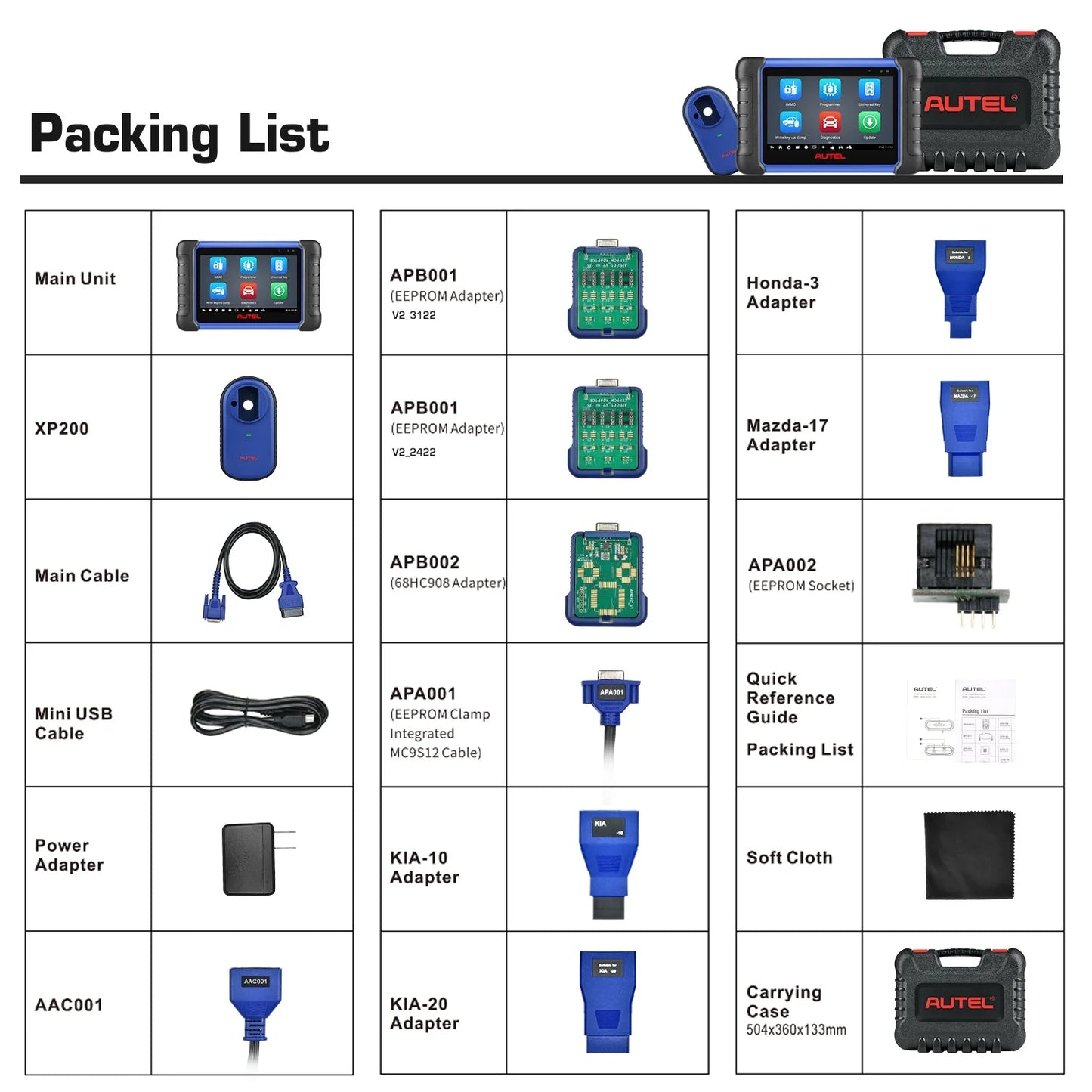 Autel MaxiIM IM508S Key Fob Programming Tool, All System Diagnostic Scan, 30+ Service, 2 Years Free Update Online